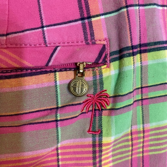 Lilly Pulitzer size 10 Palm Beach Fit pink plaid - Picture 5 of 8